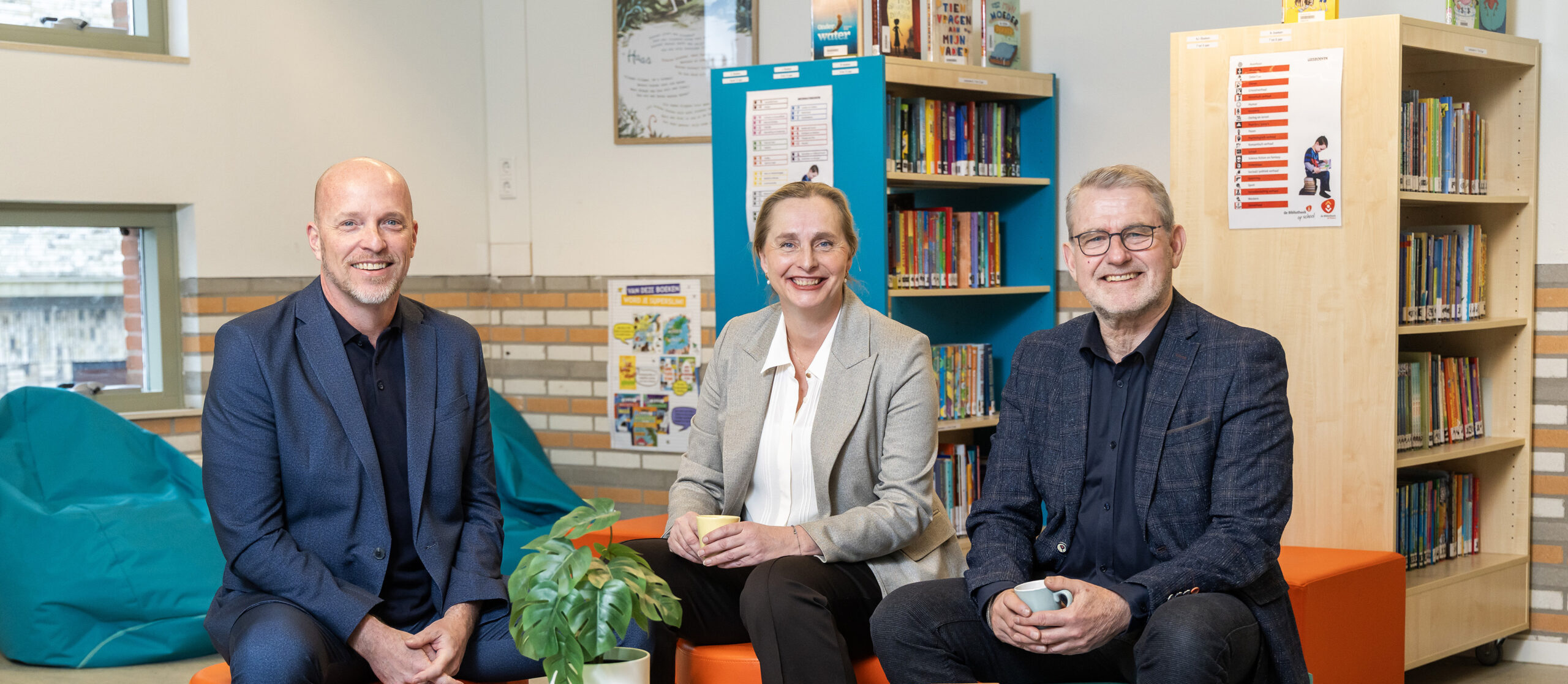 Jan Veenker (Wijzer), Mariëlle van der Schoor en Peter Jonkers (Primo)