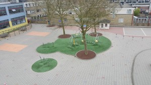 Startblok nieuwe playground